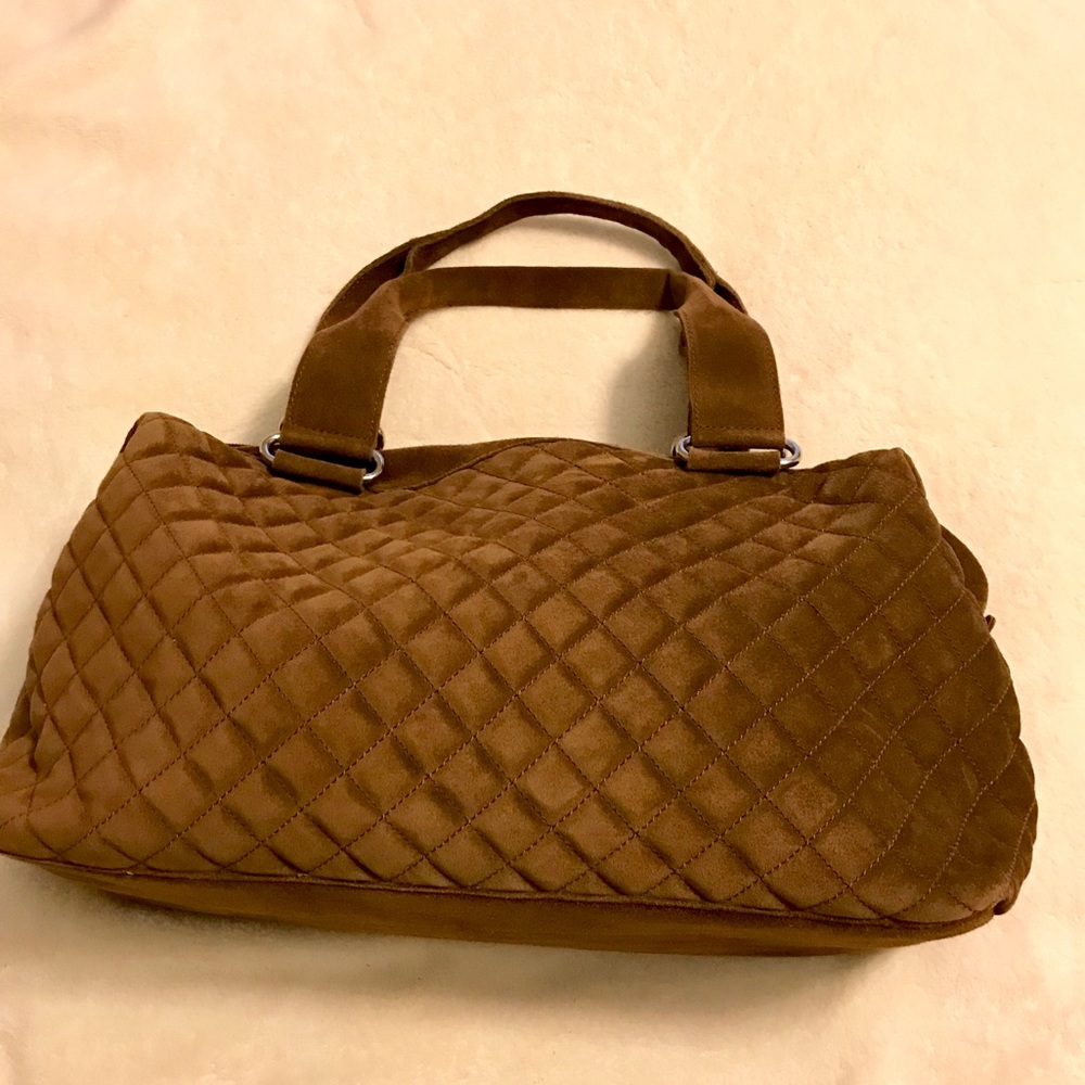 Suede Levenger tote